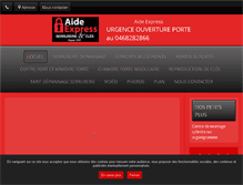 Tablet Screenshot of aide-express.com